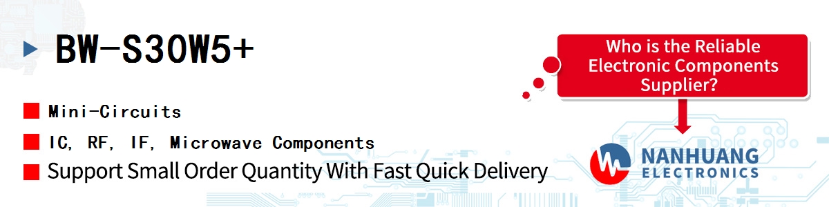 BW-S30W5+ Mini-Circuits IC, RF, IF, Microwave Components