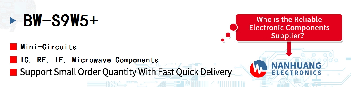 BW-S9W5+ Mini-Circuits IC, RF, IF, Microwave Components
