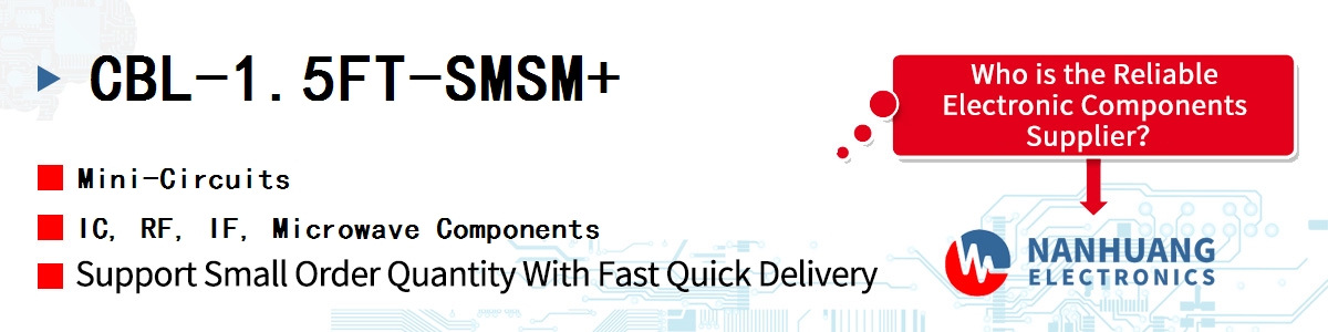 CBL-1.5FT-SMSM+ Mini-Circuits IC, RF, IF, Microwave Components