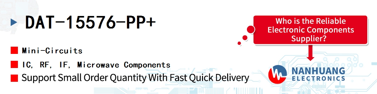 DAT-15576-PP+ Mini-Circuits IC, RF, IF, Microwave Components