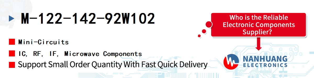 M-122-142-92W102 Mini-Circuits IC, RF, IF, Microwave Components