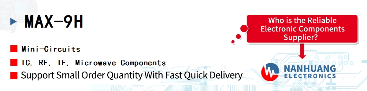 MAX-9H Mini-Circuits IC, RF, IF, Microwave Components