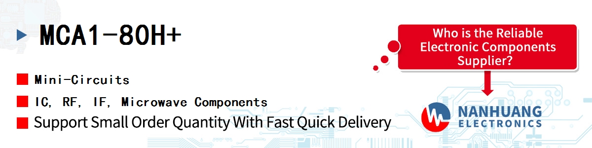 MCA1-80H+ Mini-Circuits IC, RF, IF, Microwave Components