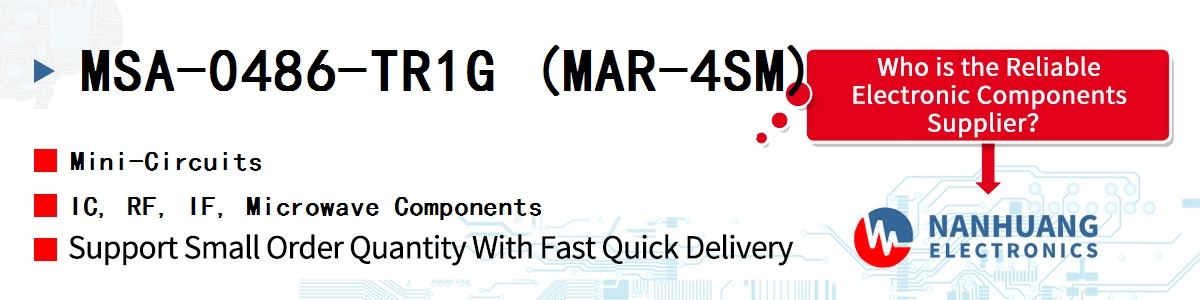 MSA-0486-TR1G (MAR-4SM) Mini-Circuits IC, RF, IF, Microwave Components