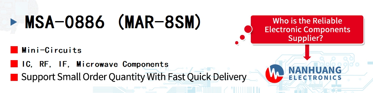 MSA-0886 (MAR-8SM) Mini-Circuits IC, RF, IF, Microwave Components