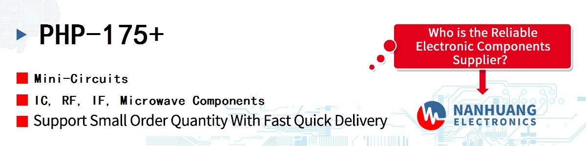 PHP-175+ Mini-Circuits IC, RF, IF, Microwave Components