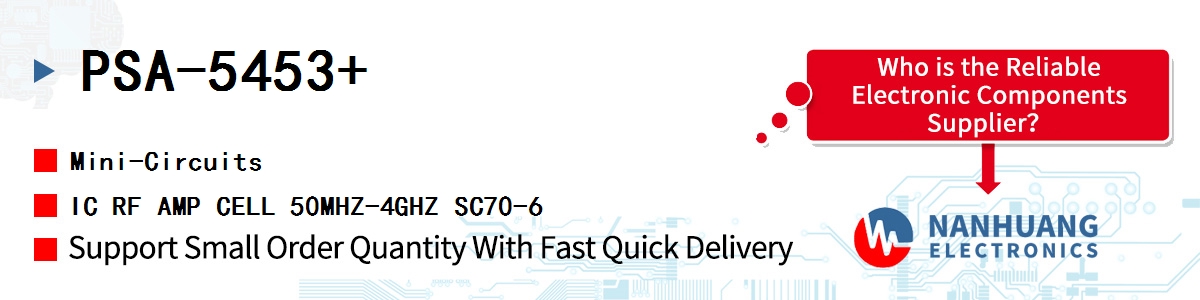 PSA-5453+ Mini-Circuits IC RF AMP CELL 50MHZ-4GHZ SC70-6