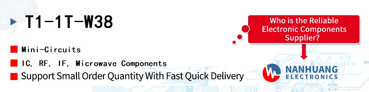 T1-1T-W38 Mini-Circuits IC, RF, IF, Microwave Components