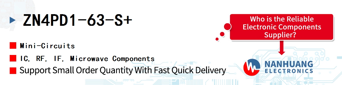 ZN4PD1-63-S+ Mini-Circuits IC, RF, IF, Microwave Components