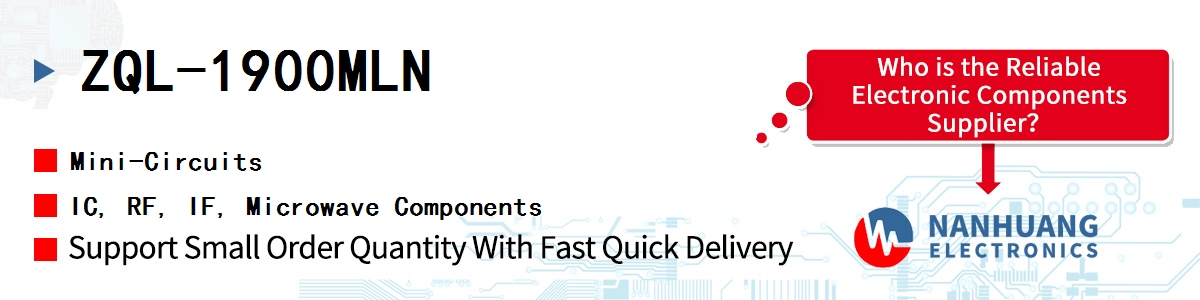 ZQL-1900MLN Mini-Circuits IC, RF, IF, Microwave Components
