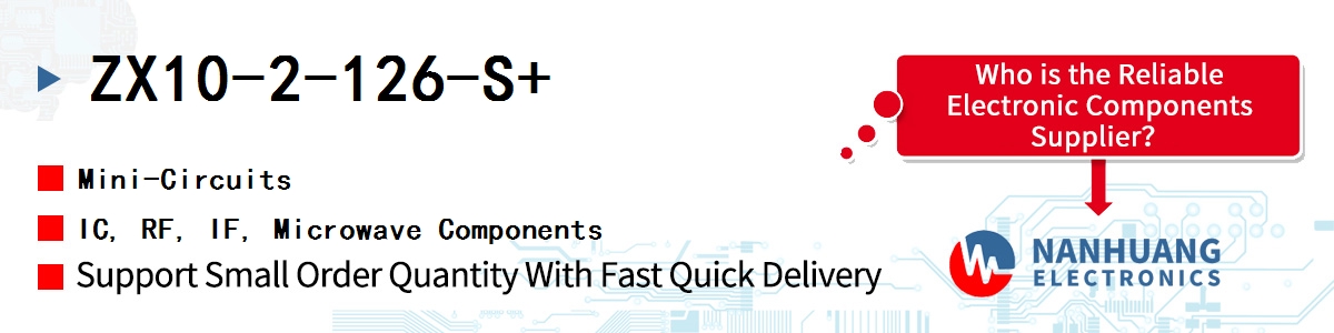 ZX10-2-126-S+ Mini-Circuits IC, RF, IF, Microwave Components